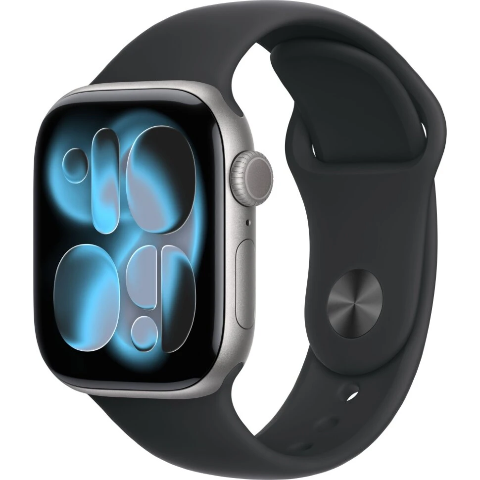 Умные часы Apple Watch Series 11 42mm Space Gray Aluminum Case with Black Sport Band (M/L)