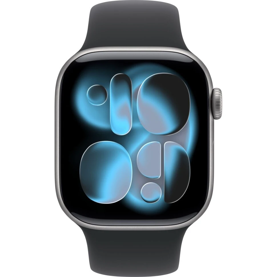 Умные часы Apple Watch Series 11 42mm Space Gray Aluminum Case with Black Sport Band (S/M)
