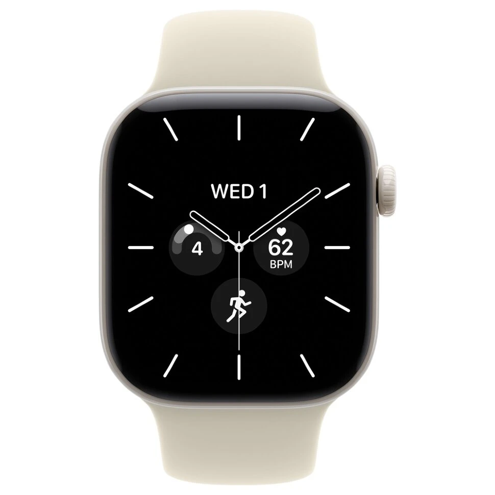 Умные часы Apple Watch Series 12 42mm Pearl White Ceramic Case with Sand Sport Band (S/M)