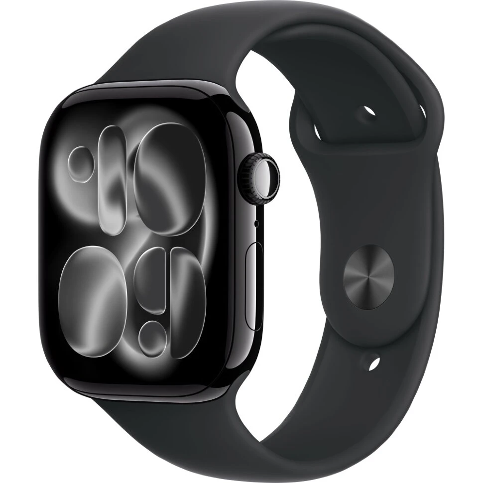 Умные часы Apple Watch Series 11 46mm Jet Black Aluminum Case with Black Sport Band (M/L)