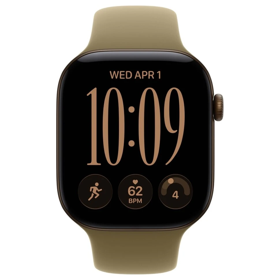 Умные часы Apple Watch Series 12 46mm Dark Bronze Aluminum Case with Olive Sport Band (S/M)