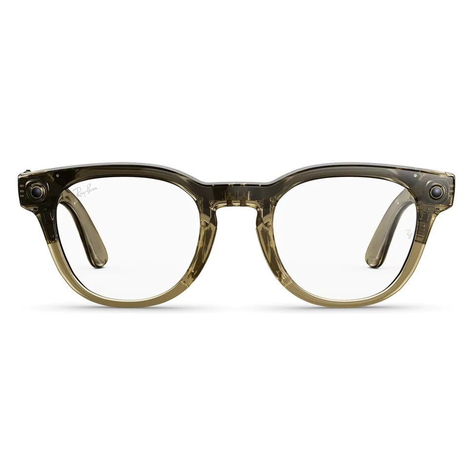 Умные очки Ray-Ban Meta Scriber Optics (Gen 2) Shiny Transparent Stone Beige (RW7002)
