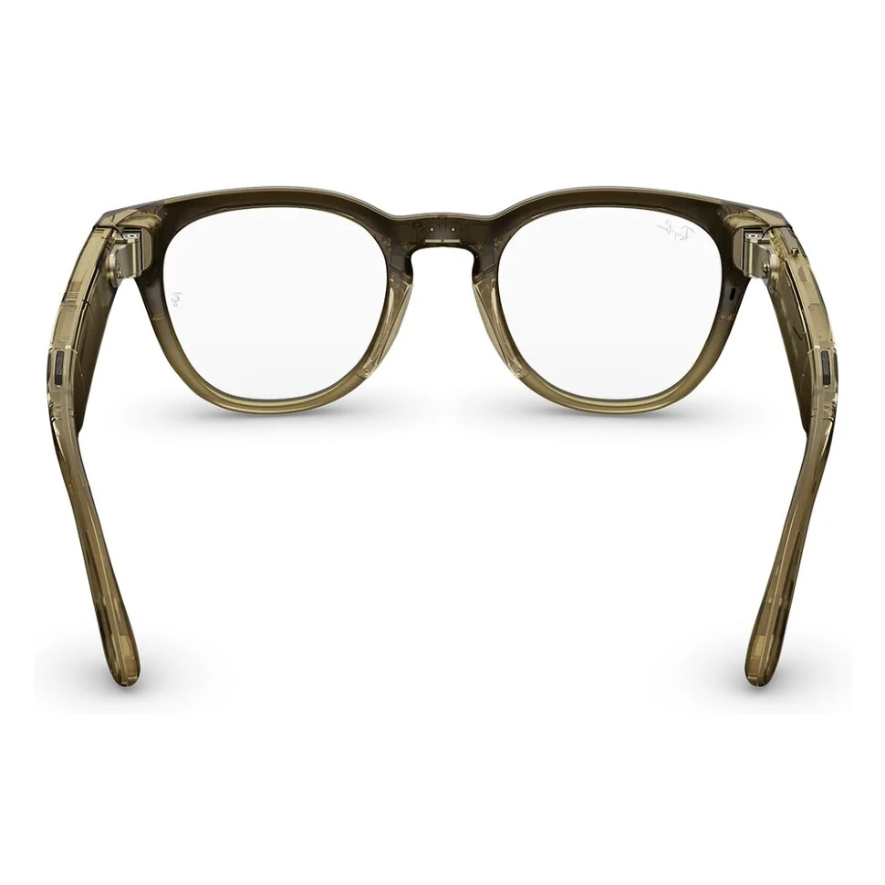 Умные очки Ray-Ban Meta Scriber Optics (Gen 2) Shiny Transparent Stone Beige (RW7002)