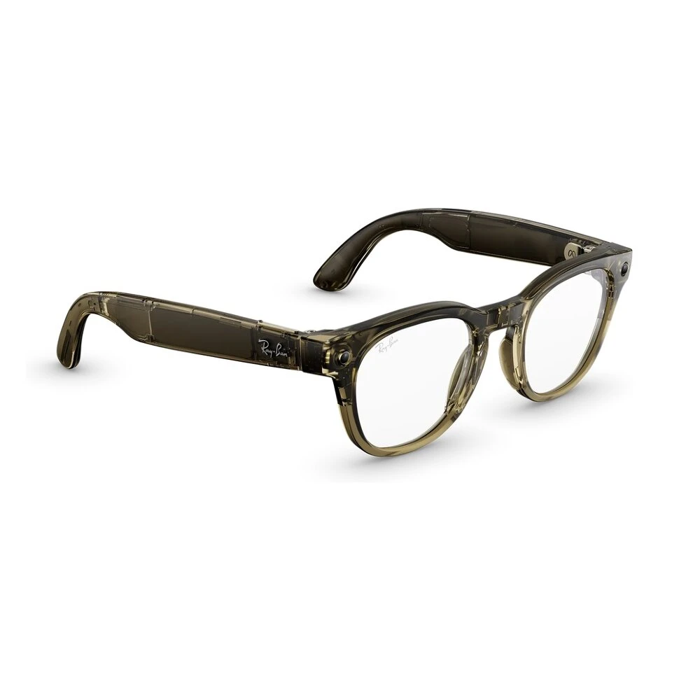 Умные очки Ray-Ban Meta Scriber Optics (Gen 2) Shiny Transparent Stone Beige (RW7002)