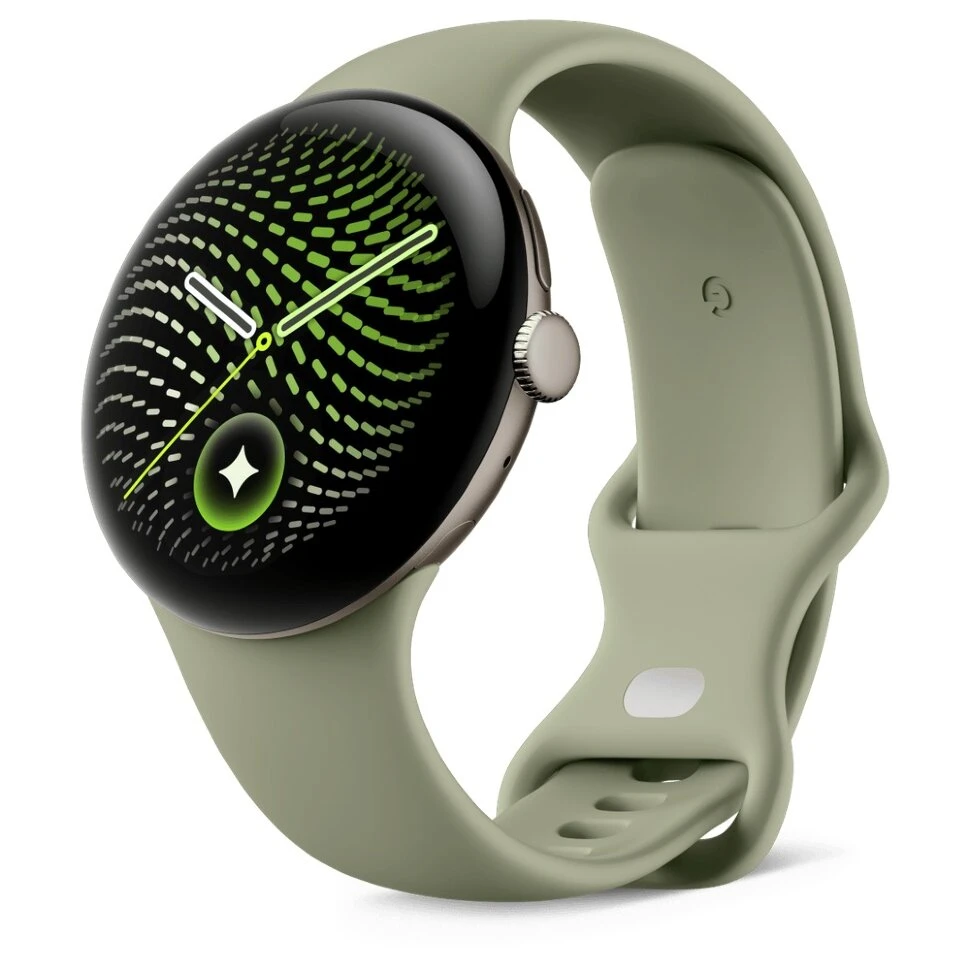 Умные часы Google Pixel Watch 5 45mm Wi-Fi Зеленый (Satin Pyrite/Olive)