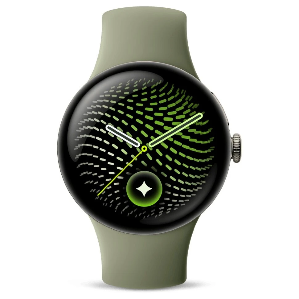 Умные часы Google Pixel Watch 5 45mm Wi-Fi Зеленый (Satin Pyrite/Olive)