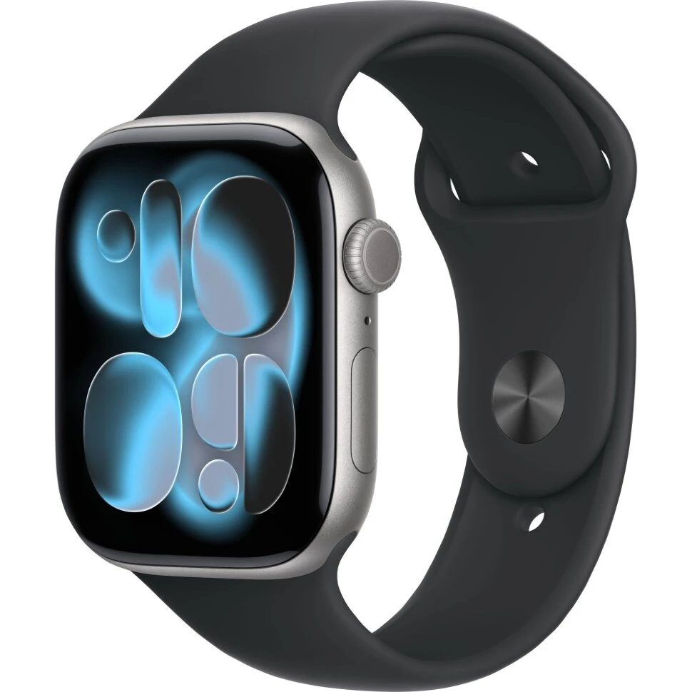 Умные часы Apple Watch Series 11 46mm Space Gray Aluminum Case with Black Sport Band (M/L)