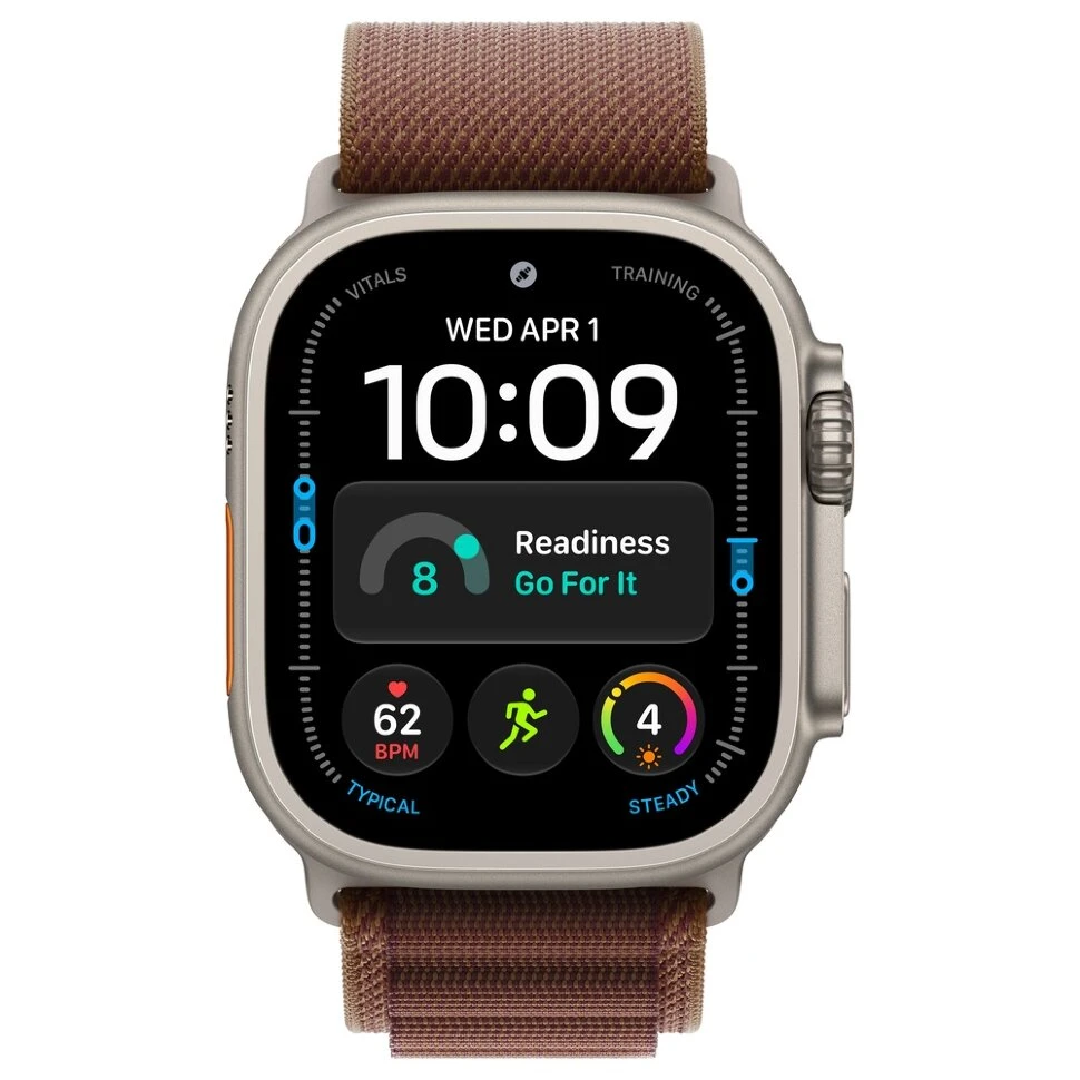 Умные часы Apple Watch Ultra 4 49mm Natural Titanium Case with Burgundy Alpine Loop (M)