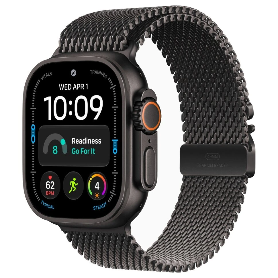 Умные часы Apple Watch Ultra 4 49mm Black Titanium Case with Black Titanium Milanese Loop (L)