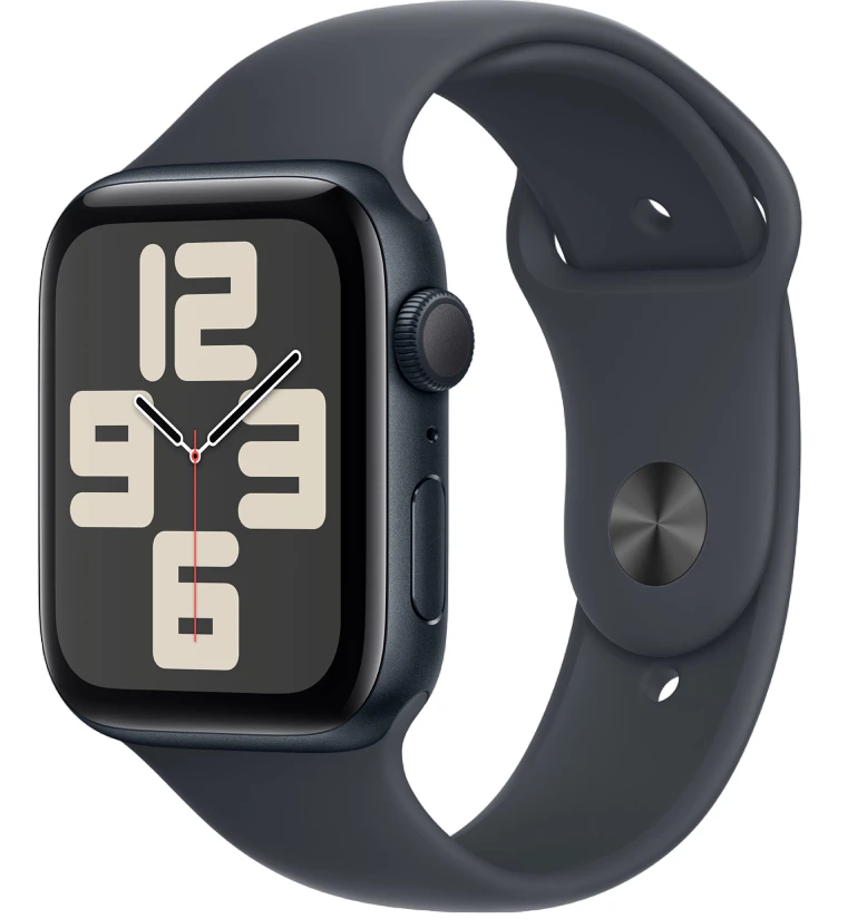 Умные часы Apple Watch SE 2024 44mm Midnight Aluminum Case with Midnight Sport Band (M/L)