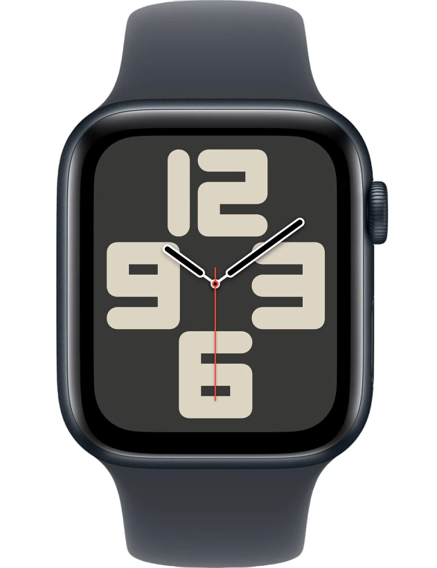 Умные часы Apple Watch SE 2024 44mm Midnight Aluminum Case with Midnight Sport Band (M/L)