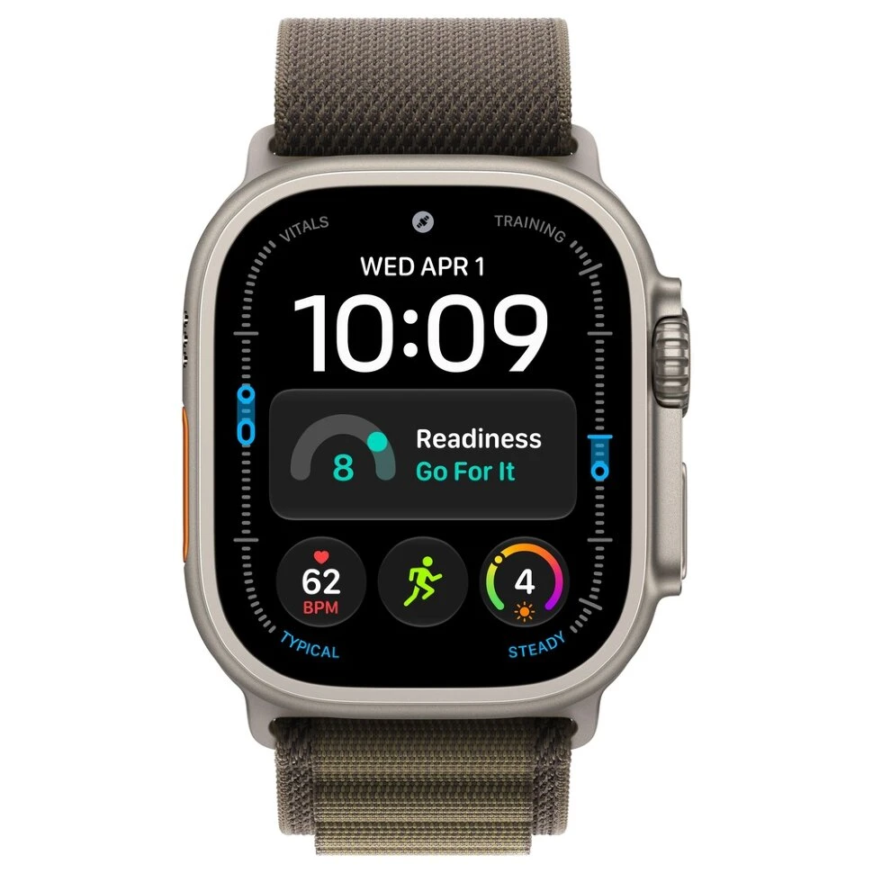 Умные часы Apple Watch Ultra 4 49mm Natural Titanium Case with Dark Olive Alpine Loop (M)