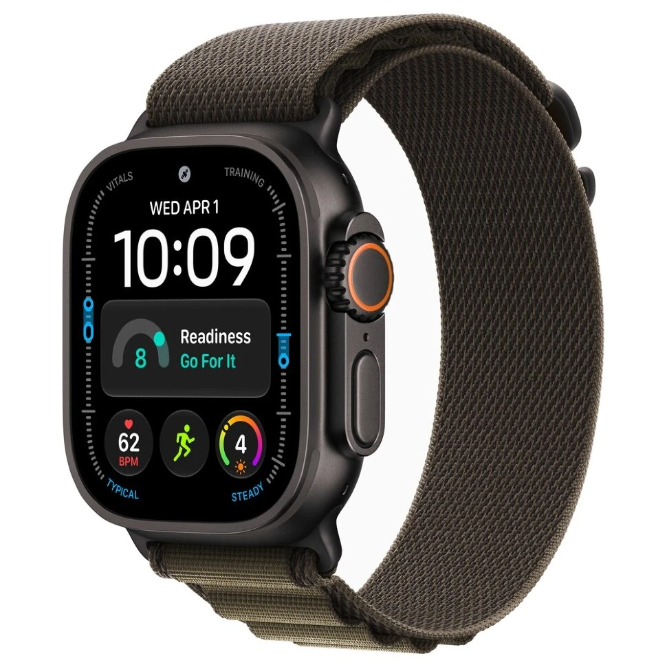 Умные часы Apple Watch Ultra 4 49mm Black Titanium Case with Dark Olive Alpine Loop (L)