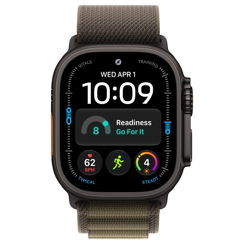 Умные часы Apple Watch Ultra 4 49mm Black Titanium Case with Dark Olive Alpine Loop (L)